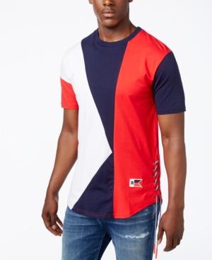 Reason Men's Side Tie Colorblocked T-shirt