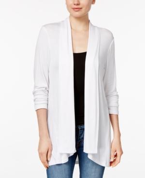 Style & Co Draped High-low Cardigan, Only At Macy's