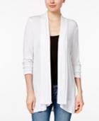 Style & Co Draped High-low Cardigan, Only At Macy's