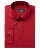 Club Room Men's Regular Fit Solid Pinpoint Dress Shirt, Created For Macy's