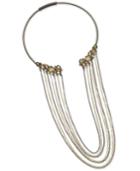 Thalia Sodi Two-tone Yellow Stone Multi-chain Collar Necklace, Created For Macy's