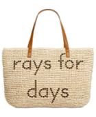 Style & Co. Rays For Days Straw Beach Bag Tote, Only At Macy's