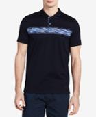 Calvin Klein Men's Slim Fit Graphic-print Premium Polo