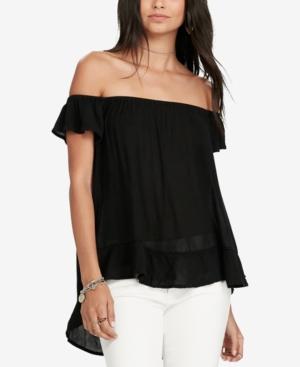 Denim & Supply Ralph Lauren Crepe Off-the-shoulder Top