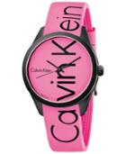 Calvin Klein Men's Color Pink Silicone Strap Watch 40mm K5e51tzp