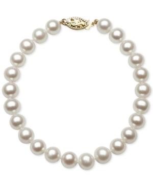 Belle De Mer Cultured Freshwater Pearl Bracelet (7mm) In 14k Gold