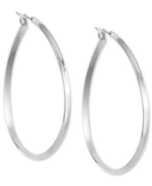 Anne Klein Silver-tone Hoop Earrings