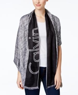 Calvin Klein Logo Wrap & Scarf