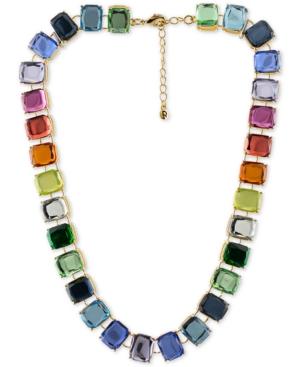 Rachel Rachel Roy Gold-tone Stone Collar Necklace, 15 + 2 Extender