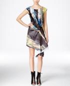 Rachel Rachel Roy Printed Asymmetrical Sheath Dress