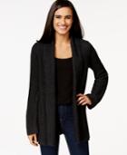 Style & Co. Ribbed Open Cardigan, Only At Macy's
