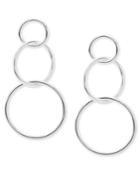 Giani Bernini Interlocking Circle Drop Earrings In Sterling Silver, Created For Macy's