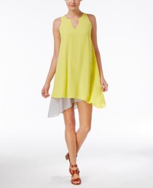 Bar Iii Asymmetrical Contrast Dress, Only At Macy's