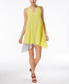 Bar Iii Asymmetrical Contrast Dress, Only At Macy's