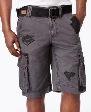 Affliction Men's Cross Of Iron Cargo Shorts