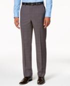 Sean John Men's Classic-fit Gray & Blue Birdseye Stretch Pants