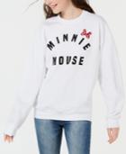 Disney By Hybrid Juniors' Minnie Mouse Bow Sweatshirt