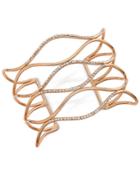 Inc International Concepts Rose Gold-tone Pave Open Cuff Bracelet, Only At Macy's