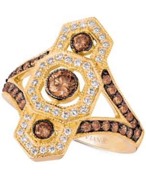 Le Vian Chocolate Deco Diamond Ring (1 Ct. T.w.) In 14k Gold
