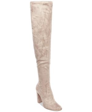 Steve Madden Women's Glamour Block-heel Over-the-knee Boots Women's Shoes