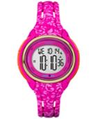 Timex Women's Digital Pink Floral Silicone Strap Watch 56mm Tw5m03000jt