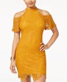 Material Girl Juniors' Lace Cold-shoulder Dress, Created For Macy's