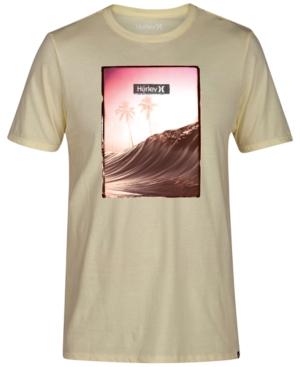 Hurley Men's Fog Palm Wave T-shirt