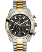 Guess Men's Chronograph Two-tone Stainless Steel Bracelet Watch 47mm U0746g3