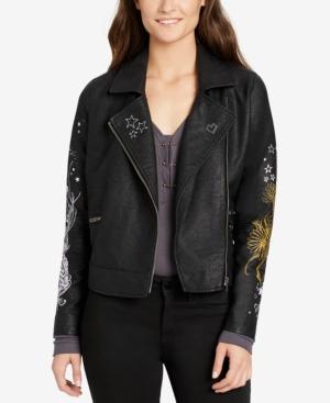 William Rast Ace Graffiti Moto Jacket