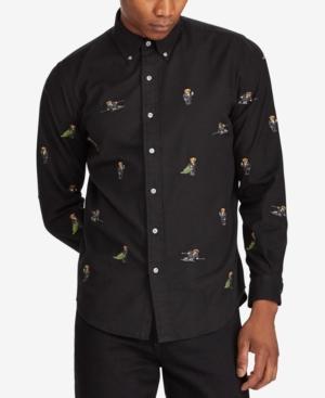 Polo Ralph Lauren Men's Embroidered Polo Bear Shirt