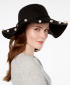 Betsey Johnson Imitation Pearl-talk Floppy Hat