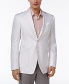 Tallia Men's Slim-fit White Tonal Geo Sport Coat