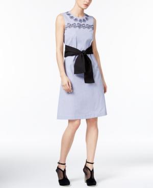 Yyigal Embroidered Cotton Shift Dress, A Macy's Exclusive
