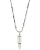 Degs & Sal Men's Bullet Pendant Necklace In Sterling Silver