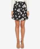 Cece Floral-print Pleated Mini Skirt