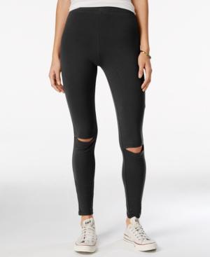 Ultra Flirt Juniors' Knee-slit Leggings