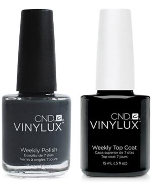 Creative Nail Design Vinylux Asphalt Nail Polish & Top Coat (two Items), 0.5-oz, From Purebeauty Salon & Spa