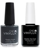 Creative Nail Design Vinylux Asphalt Nail Polish & Top Coat (two Items), 0.5-oz, From Purebeauty Salon & Spa