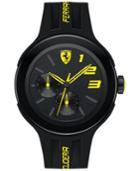Scuderia Ferrari Men's Fxx Black Silicone Strap Watch 46mm 830224