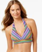 Anne Cole Geo-print Halter Bikini Top Women's Swimsuit