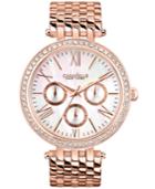 Caravelle New York By Bulova Women's Rose Gold-tone Stainless Steel Bracelet Watch 38mm 44n101