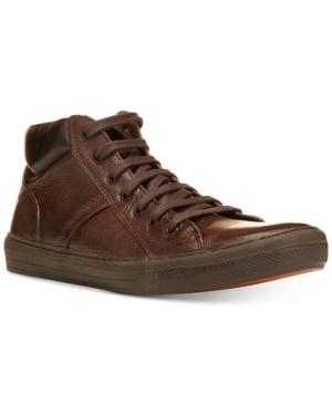 Donald Pliner Men's Roy Tumbled Leather High-top Sneakers Men's Shoes