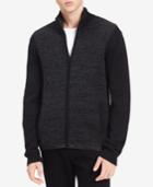 Calvin Klein Jeans Men's Front-zip Sweater