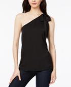 Bar Iii Printed One-shoulder Top, Created For Macy's
