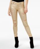 Guess Metallic Ripped Skinny Jeans