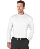 Pga Tour Golf Performance Long-sleeve Solid Mock Shirt