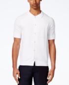 Sean John Men's Short-sleeve Button-front Sweater