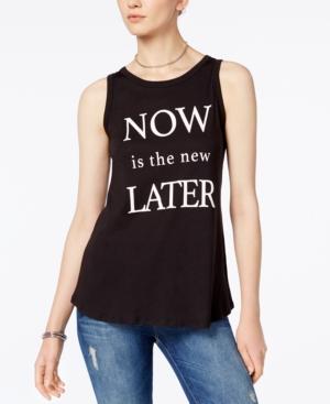 Carbon Copy Now Tulip-back Graphic Tank Top