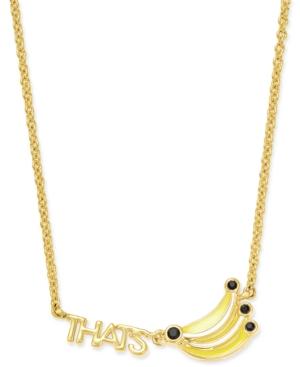 Kate Spade New York Out Of Office Gold-tone That's Bananas Bar Necklace