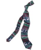 Celebrate Shop Men's Fair Isle Reindeer Tie, Only At Macy's